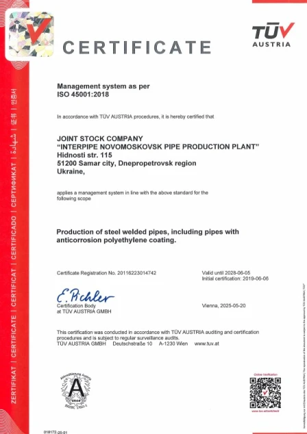HSMS ISO 45001 Interpipe NMPP
